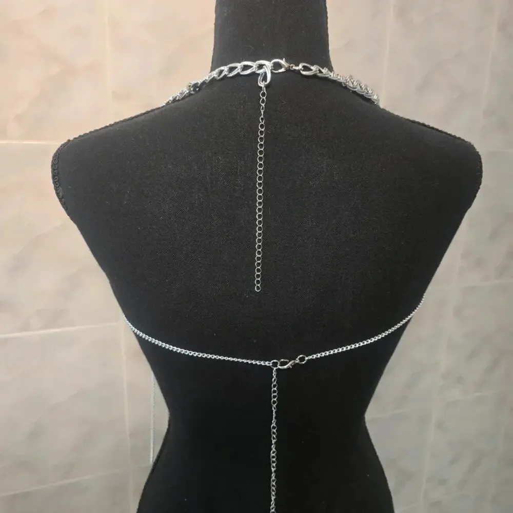 Rave, Party, Club Mermaid Rhinestone Crystal Gem Top